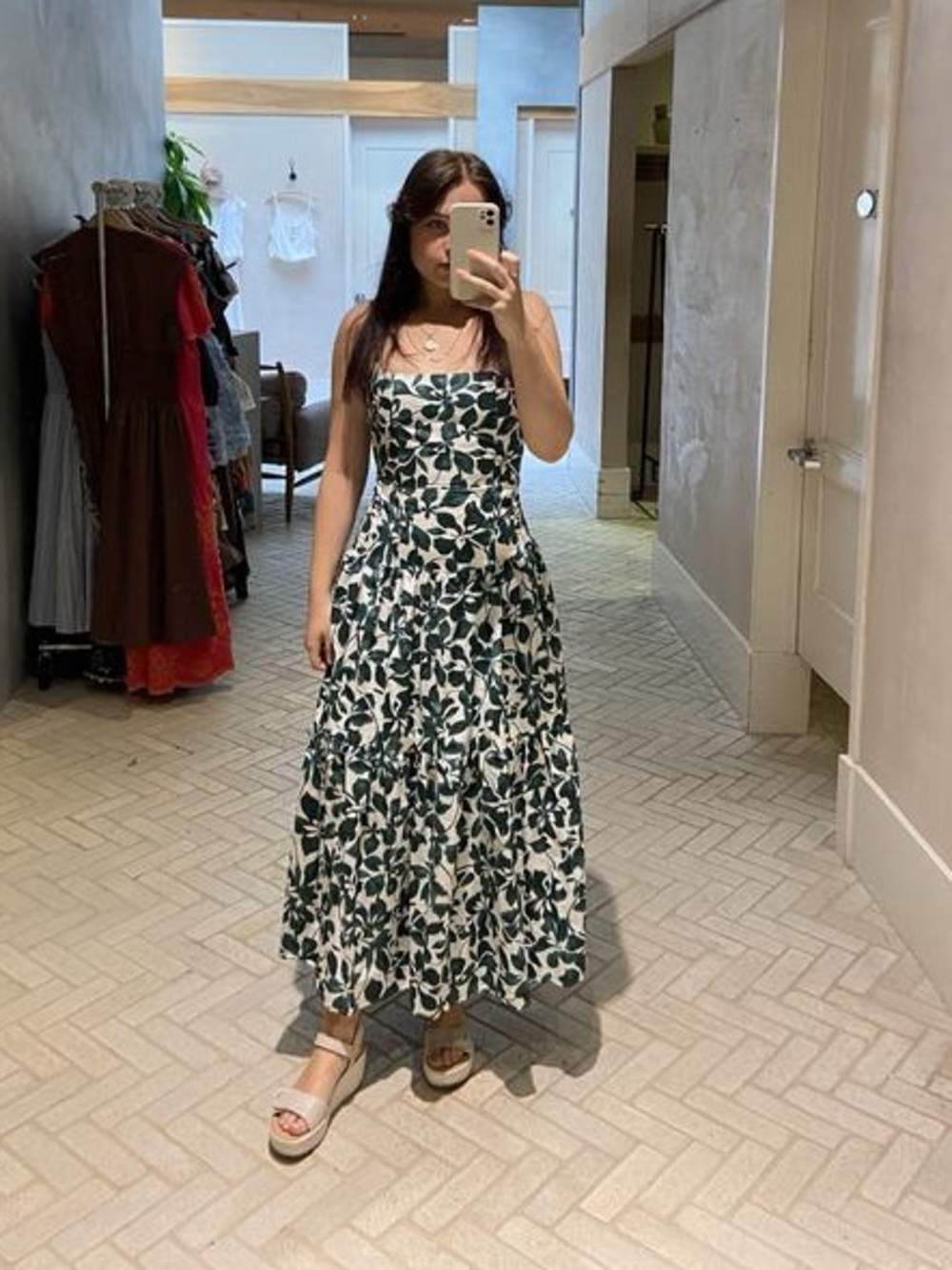 NEW Anthropologie Moon River Sleeveless Midi Dress Floral Sundress NWT - Picture 6 of 12